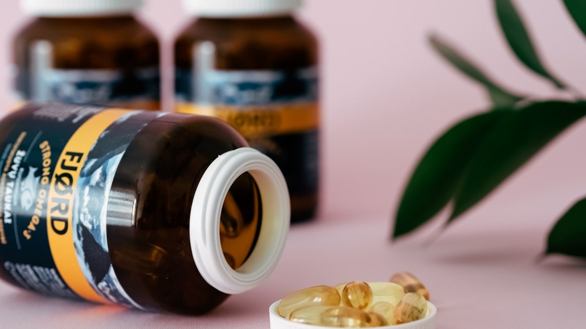Vitamins Omega 3. Product photography